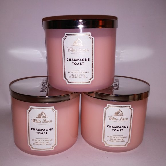 Set of 3 White Barn‎ Candles - Picture 2 of 6